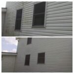 Pressure washing vinyl siding cleaning and dirt removal - Class Act Glass Best Window Cleaning Services in Mankato and Southern Minnesota