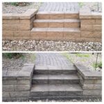 Pressure washing landscaping block concrete steps and walkway pressure washing - Class Act Glass Best Window Cleaning Services in Mankato and Southern Minnesota