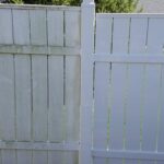 White picket fence dirty and cleaned with pressure washer washing - Class Act Glass Best Window Cleaning Services in Mankato and Southern Minnesota