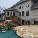 Landscaping project natural stone and landscaping block - Class Act Glass Best Window Cleaning Services in Mankato and Southern Minnesota